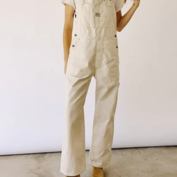 Hey Gang The Miner Overalls Natural Canvas NWT - Picture 2 of 4